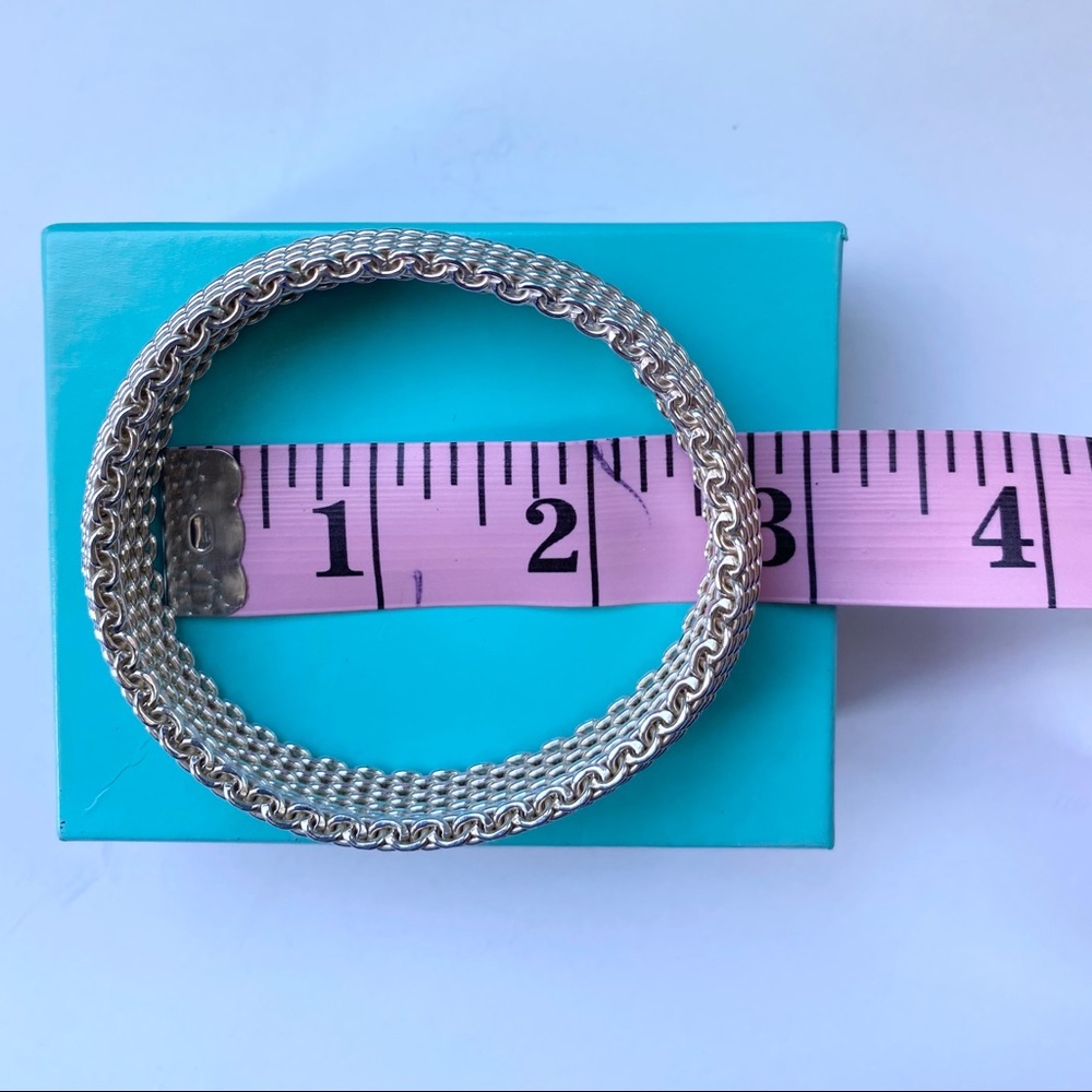 🩵Auth Tiffany&Co.Classic SomersetMeshBangleBracelet 🩵 - Picture 12 of 16